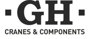 Logotipo GHSA Cranes and Components. Serviço de assistência técnica para pontes
